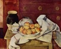 Naturaleza muerta con cómoda 1887 Paul Cezanne